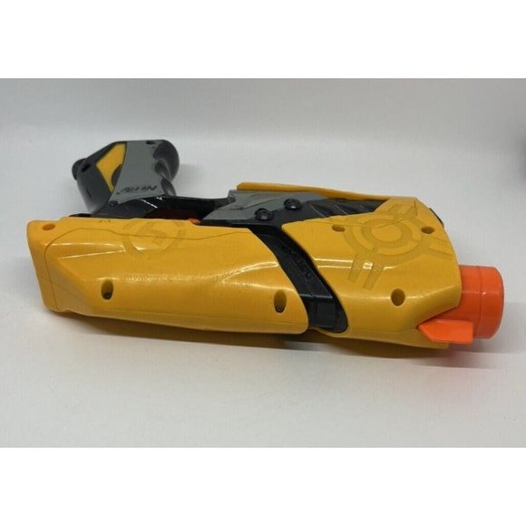 Nerf Dart Tag Sharp Shot Single Blaster Toy Gun Hasbro Yellow Side Arm Pistol - Picture 7 of 12